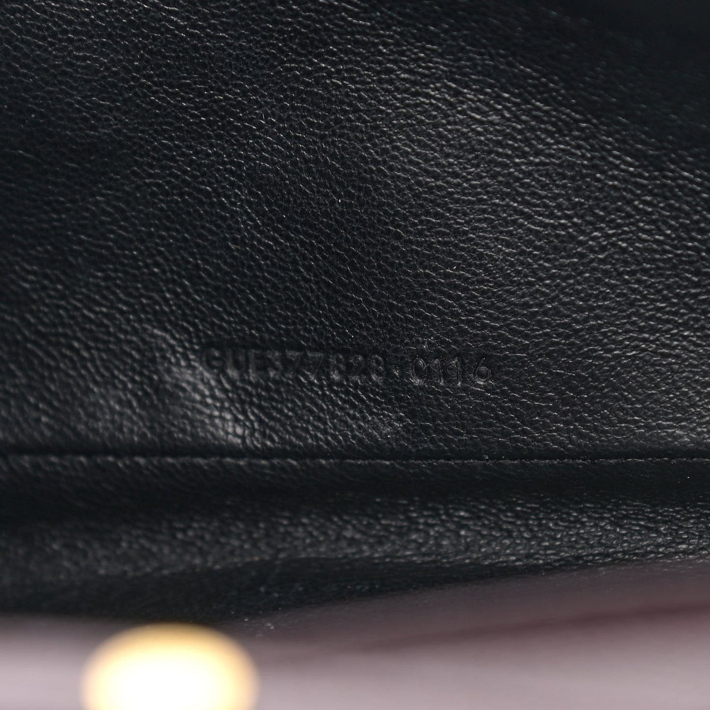 Grain De Poudre Matelasse Chevron Monogram Chain Wallet Palissandre