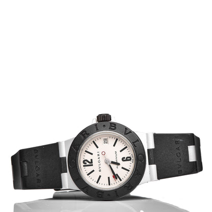 Bulgari Aluminum Rubber 29mm Diagono Quartz Watch 3 of 5