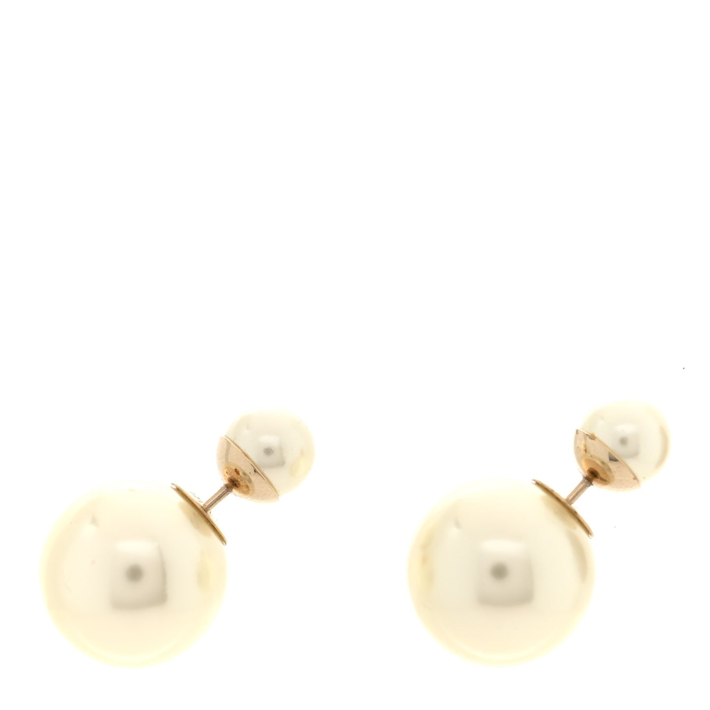 Pearl Mise En Dior Tribal Earrings Gold
