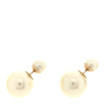 Christian Dior Pearl Mise En Dior Tribal Earrings Gold 1 of 4