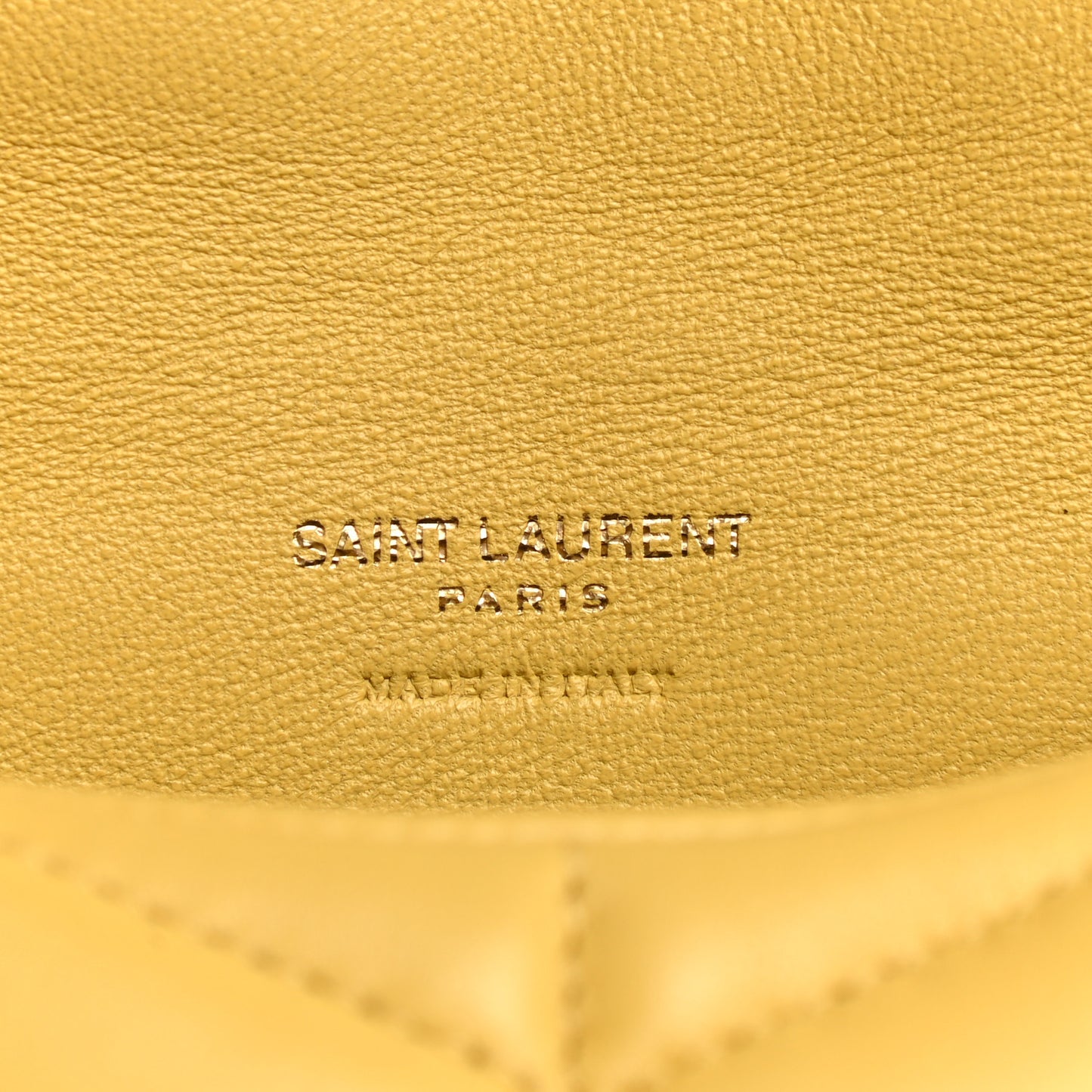 Lambskin Monogram Loulou Puffer Pouch Clutch Yellow