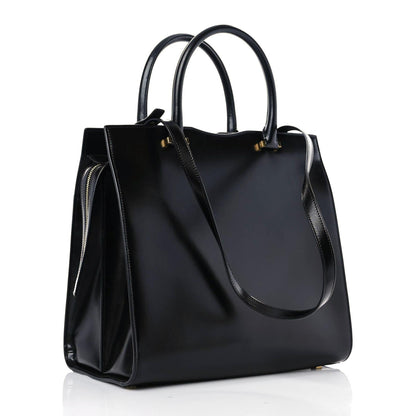 Saint Laurent Shiny Calfskin Large Uptown Tote Black 3 of 24