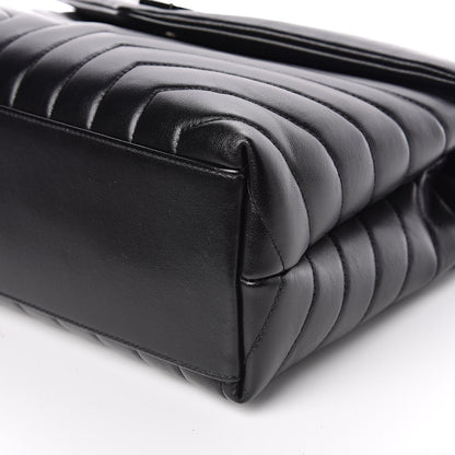 Saint Laurent Calfskin Y Quilted Monogram Medium Loulou Chain Satchel Black 9 of 10