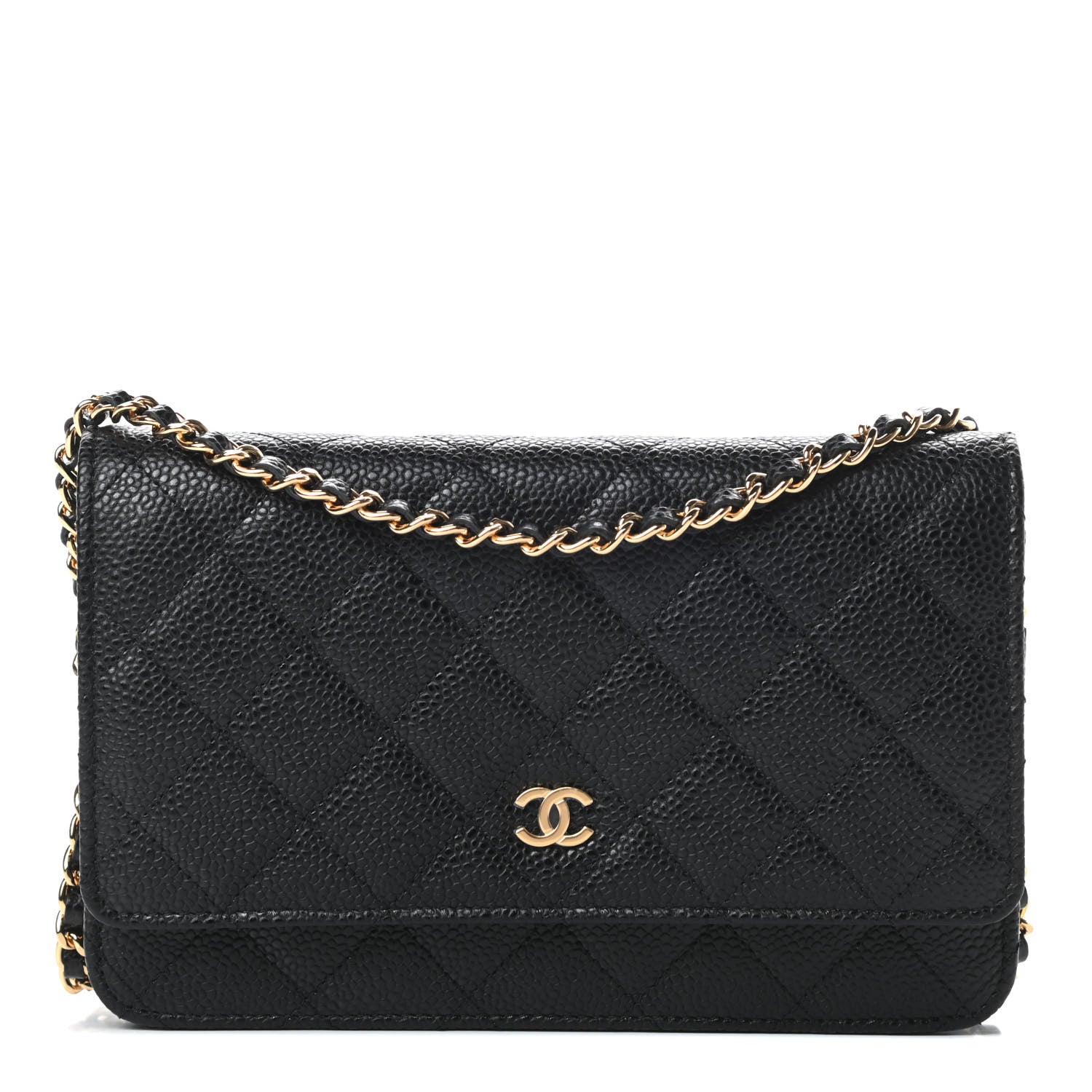 Chanel Caviar Quilted Wallet On Chain WOC Black 1 of 14