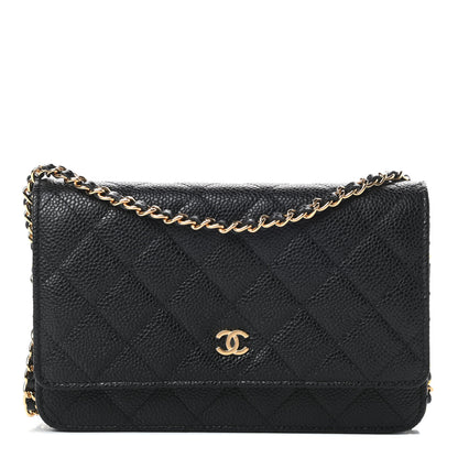 Chanel Caviar Quilted Wallet On Chain WOC Black 1 of 14
