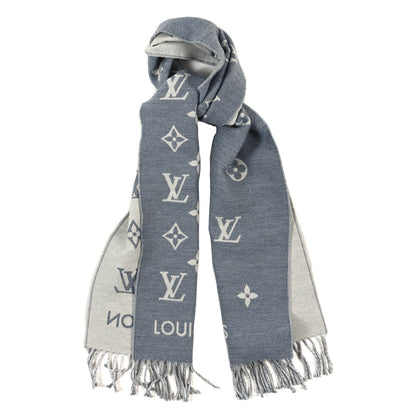 Louis Vuitton Wool All About Monogram Scarf Light Grey 1 of 3