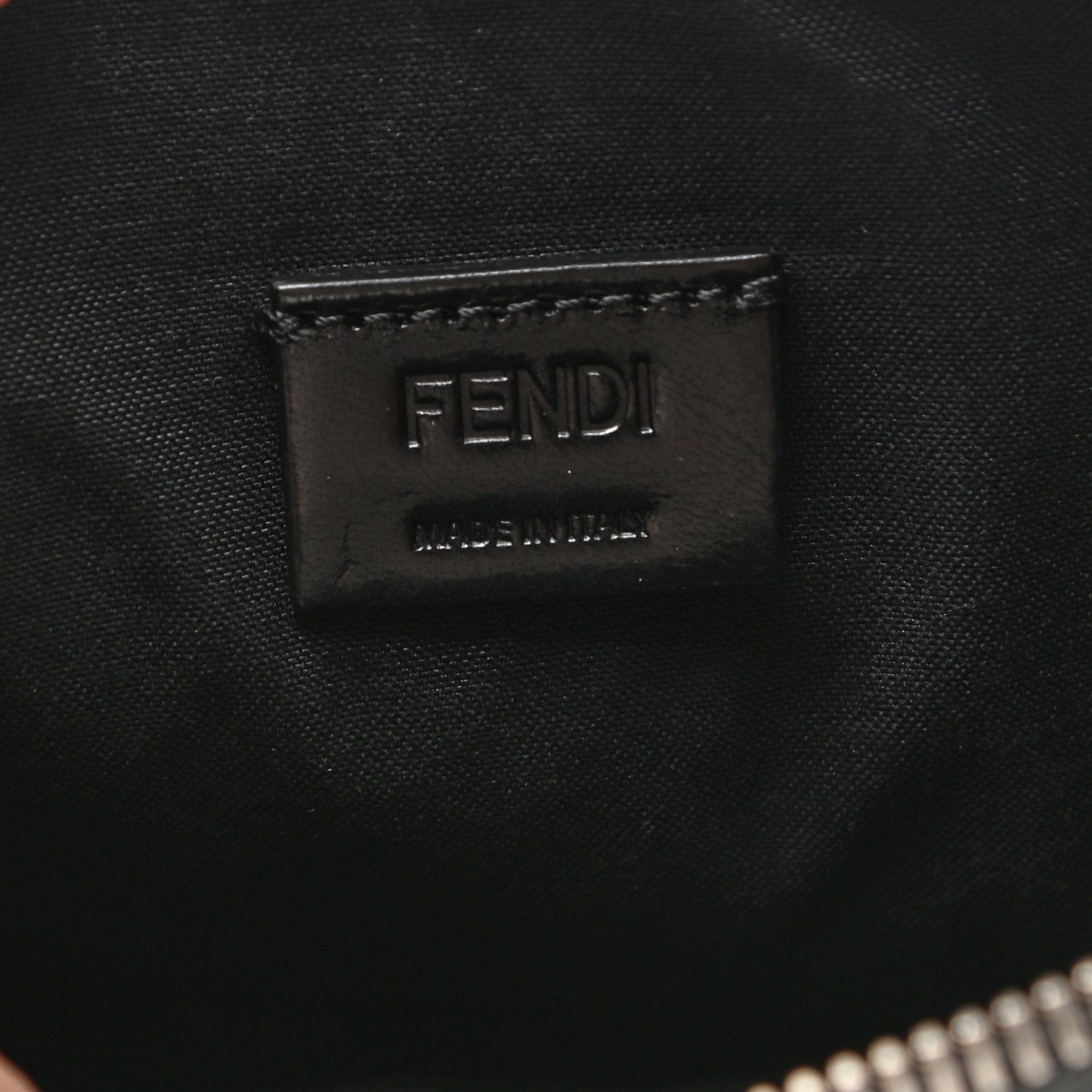 Vitello Grace FF 1974 Embossed Pouch Black