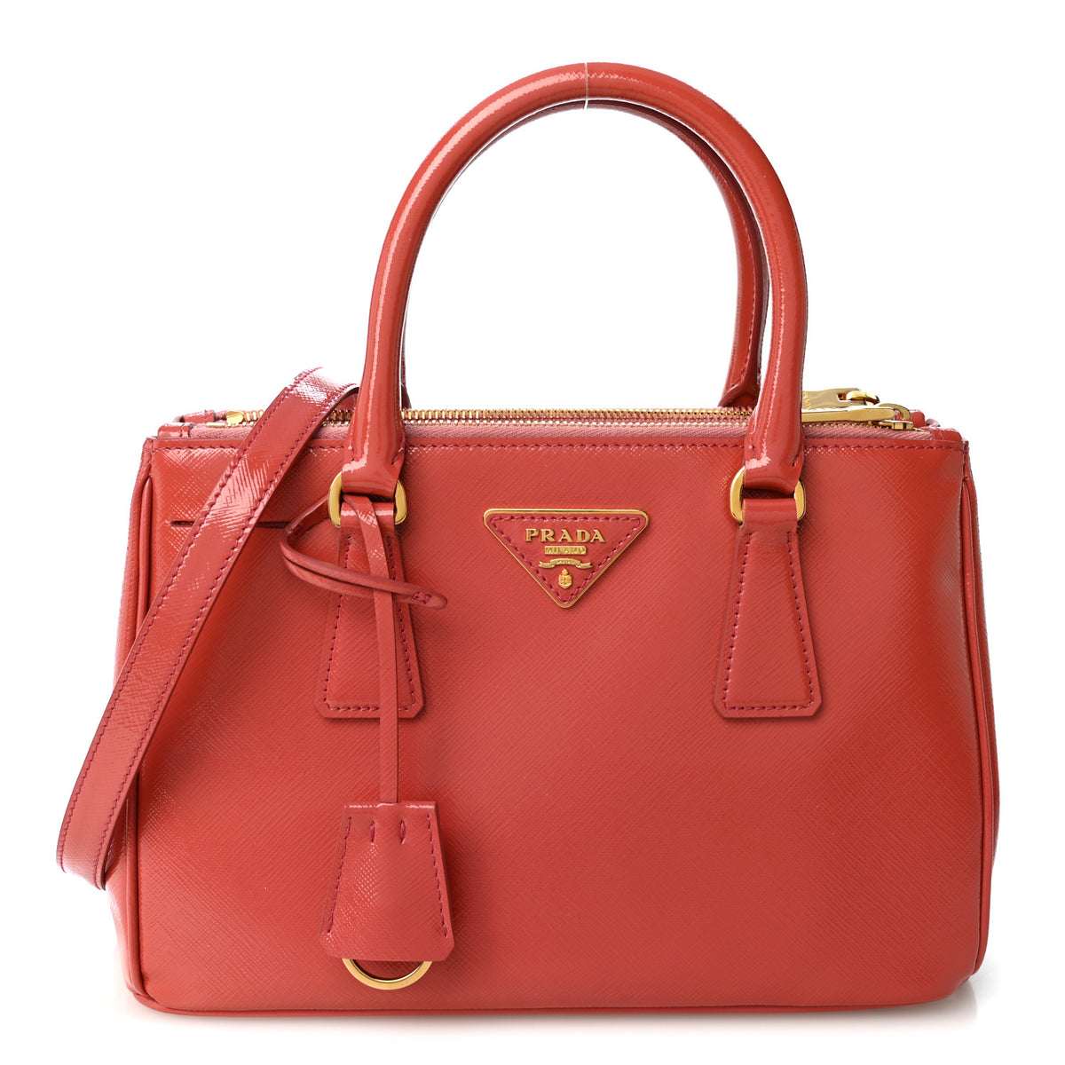 Saffiano Vernice Mini Galleria Double Zip Tote Tamaris