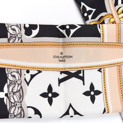 Louis Vuitton Silk Monogram Confidential Bandeau Black 3 of 5