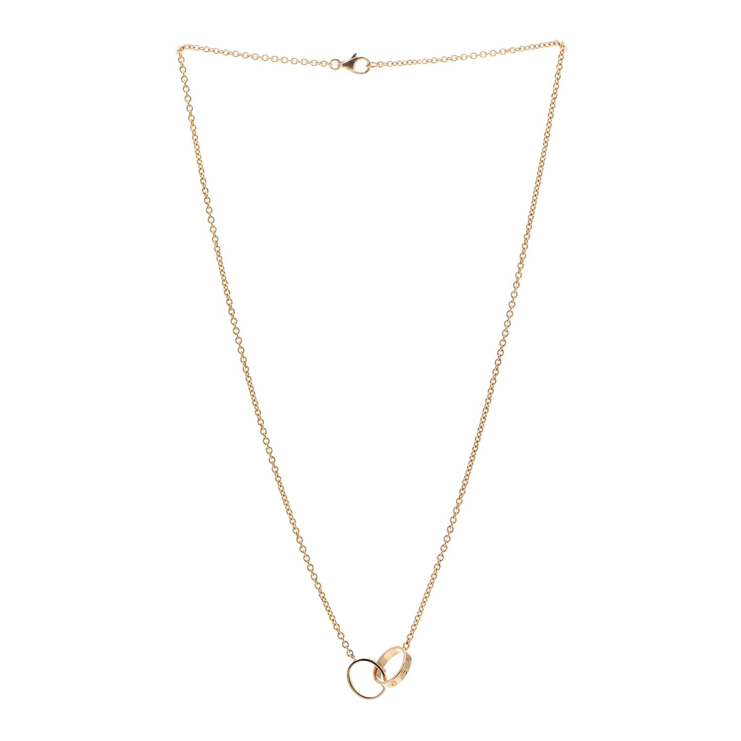 18K Yellow Gold Interlocking LOVE Necklace