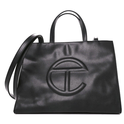 Telfar Vegan Leather Medium Shopping Bag Black 1 of 10