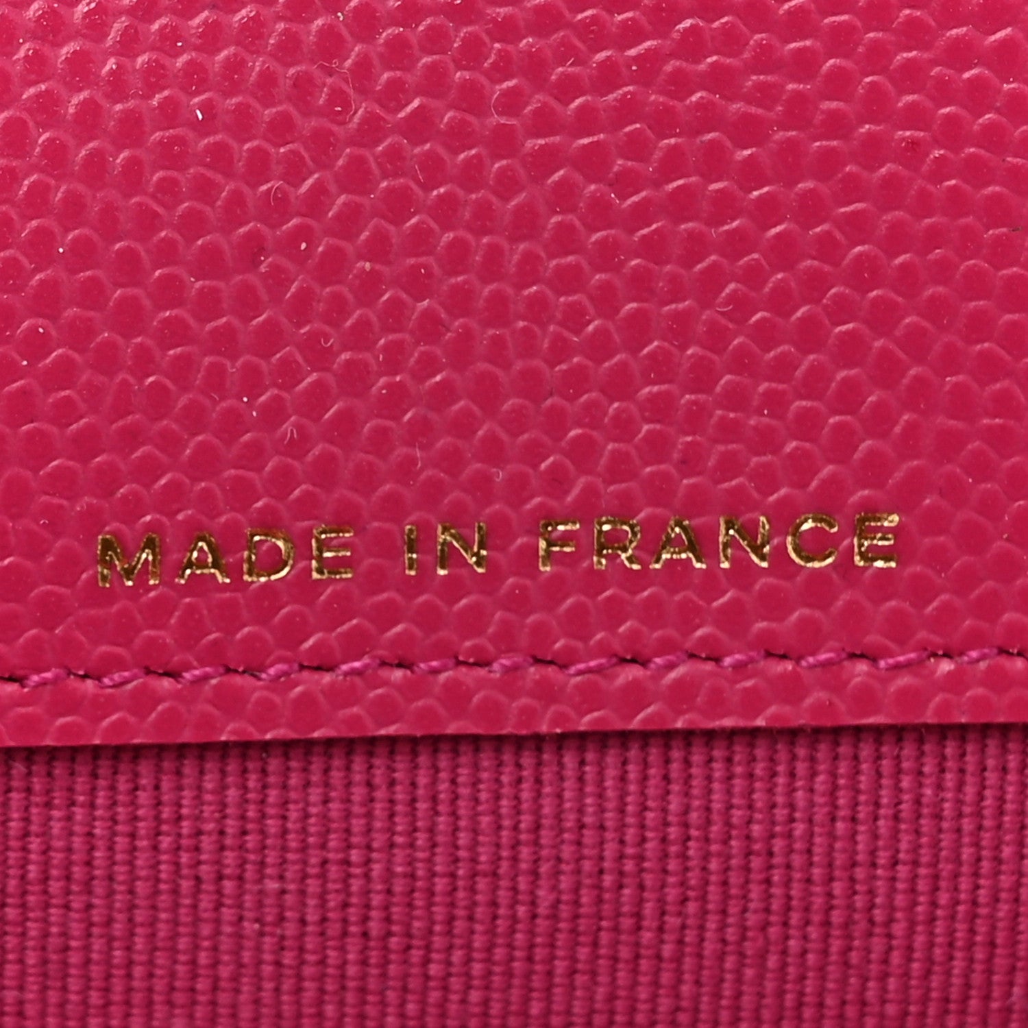 Chanel Caviar Quilted Flap Card Holder Wallet Fuchsia 7 of 9