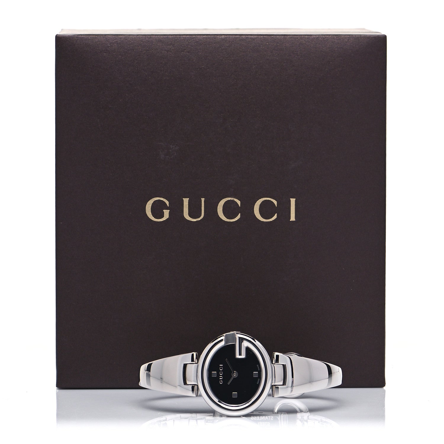 Gucci Stainless Steel 27mm Guccissima Quartz Watch Black 4 of 4