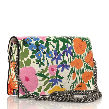 Gucci X KEN SCOTT New Shangai Calfskin Jardin D'Avril Floral Print Super Mini Dionysus Shoulder Bag Ivory Pink 3 of 6