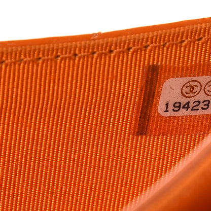 Chanel Patent Quilted Small Flap Wallet Orange 8 of 10