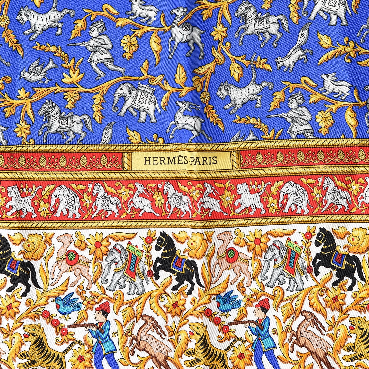 Hermes Silk Chasse En Inde Scarf 90 3 of 6