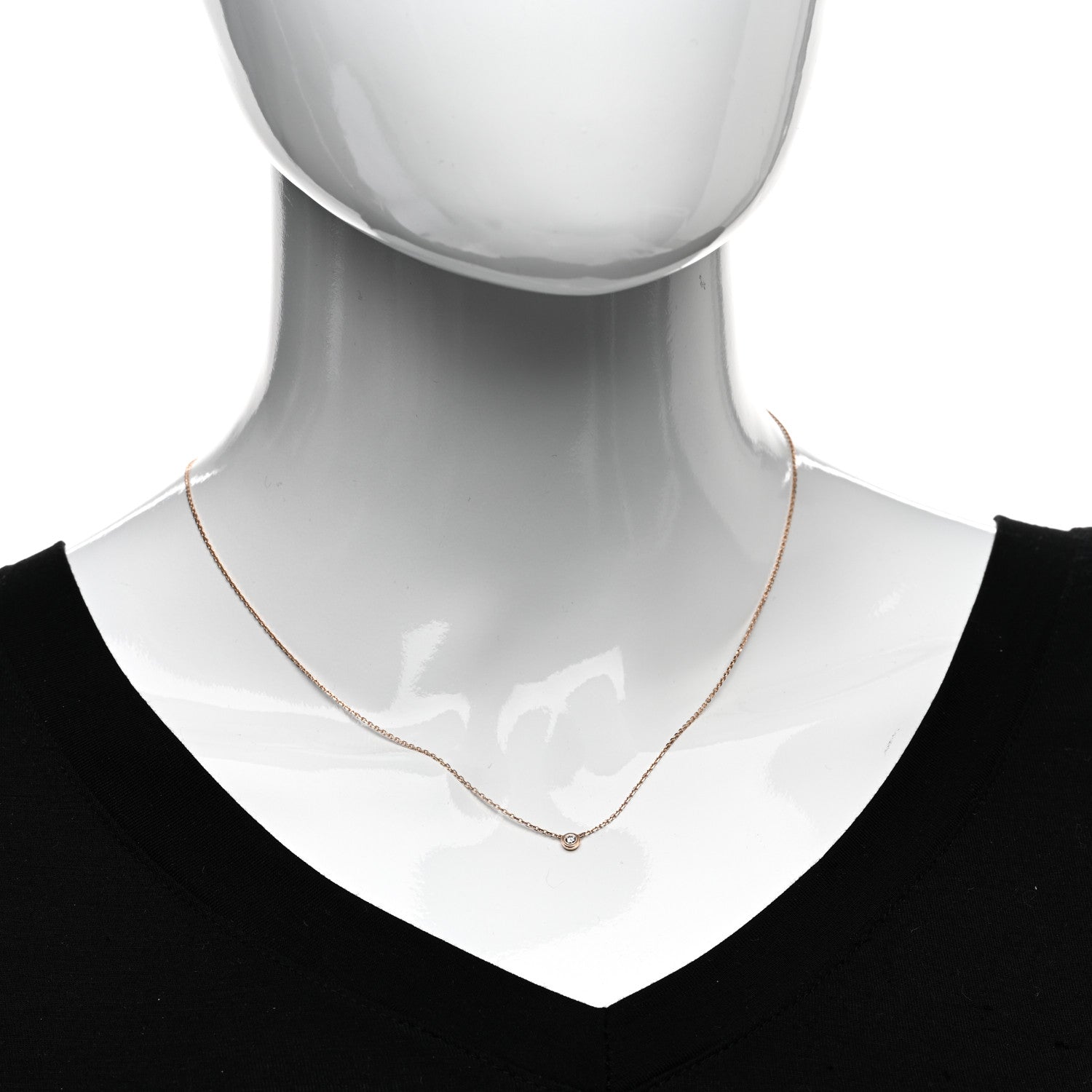 Cartier 18K Pink Gold Diamond XS D'Amour Pendant Necklace 2 of 5