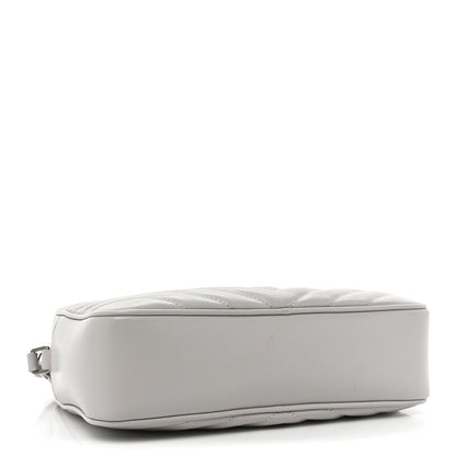 Saint Laurent Calfskin Matelasse Monogram Lou Camera Bag Granite 4 of 14