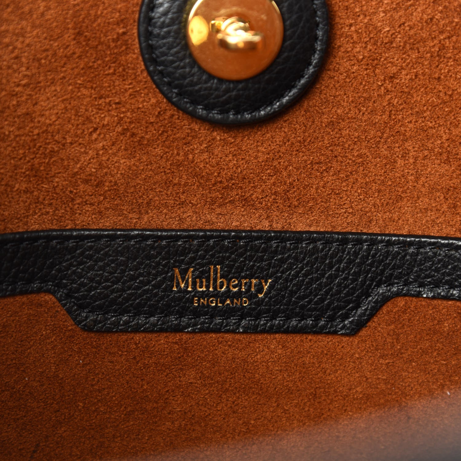 Mulberry Small Classic Grain Bayswater Tote Black 10 of 12