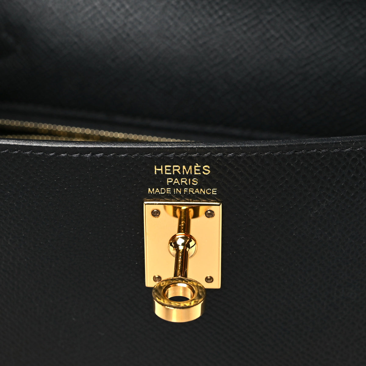Hermes Epsom Kelly Sellier 25 Black 6 of 11