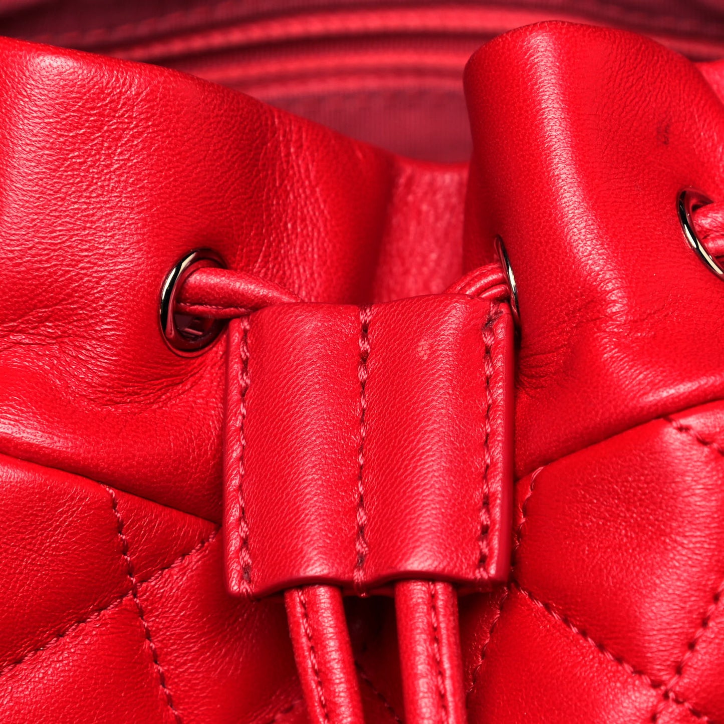 Lambskin Quilted Large Urban Spirit Backpack Red