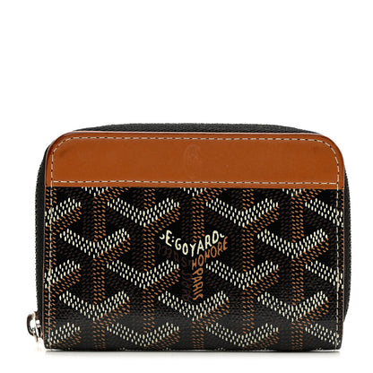 Goyard Goyardine Matignon Porte Monnaei Wallet Black Gold 1 of 6