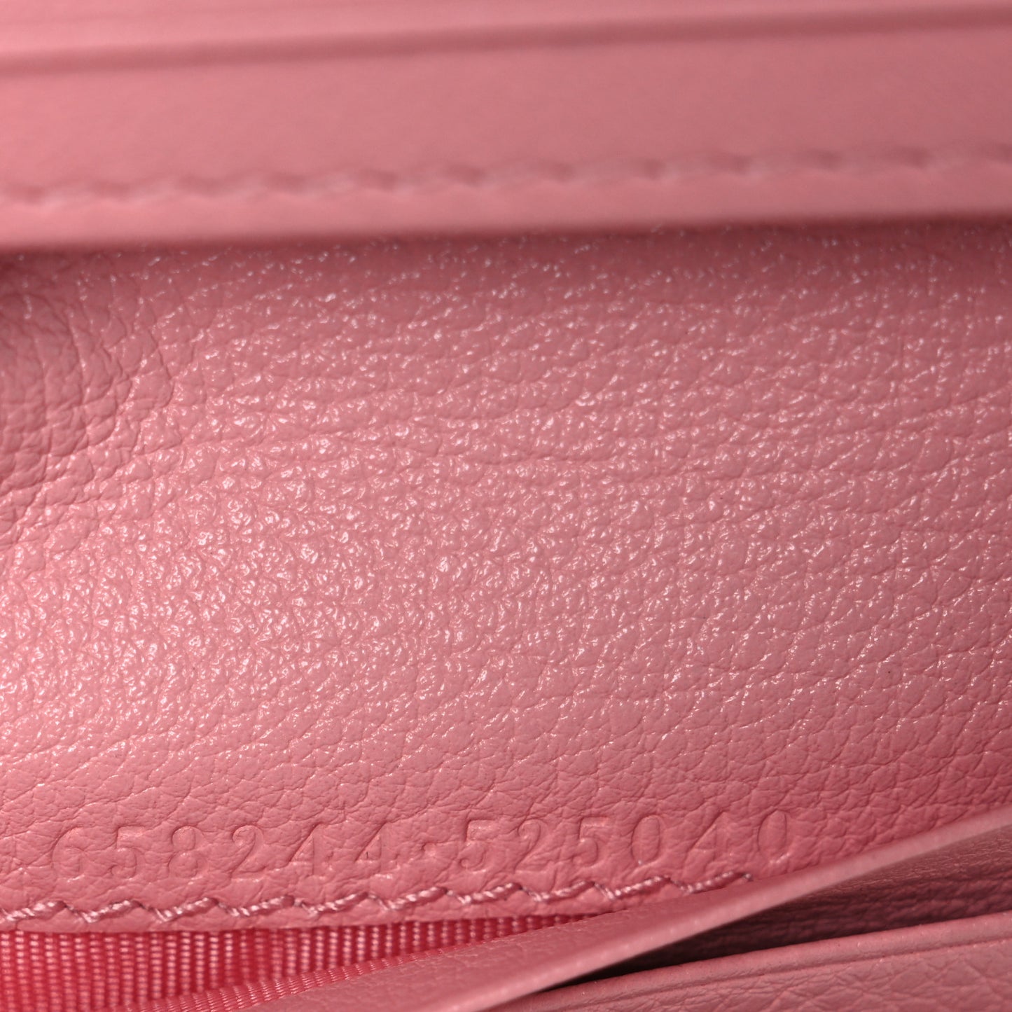 Wonka Grain Calfskin Diana Card Case Wallet Wild Rose