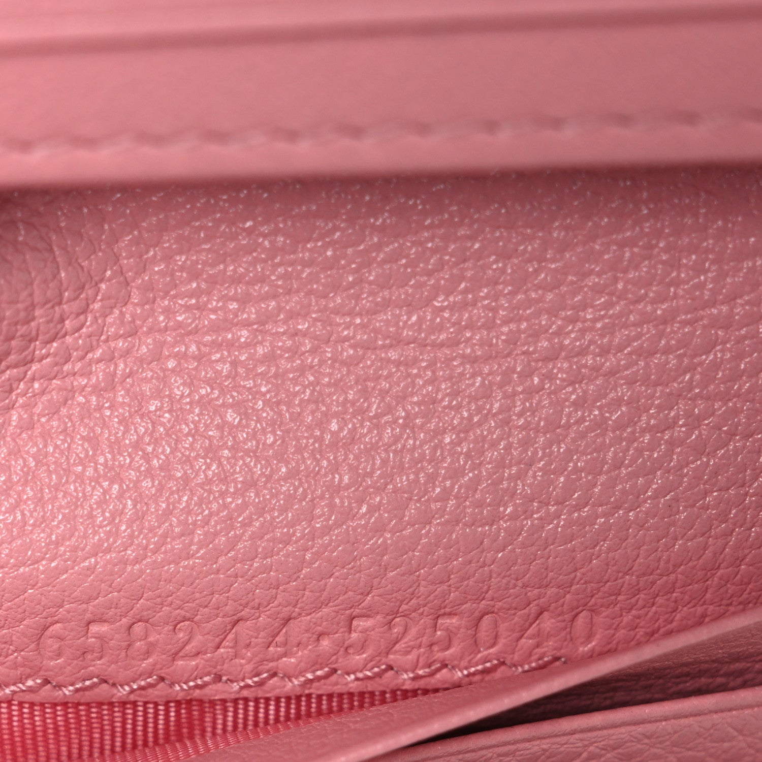 Gucci Wonka Grain Calfskin Diana Card Case Wallet Wild Rose 8 of 8
