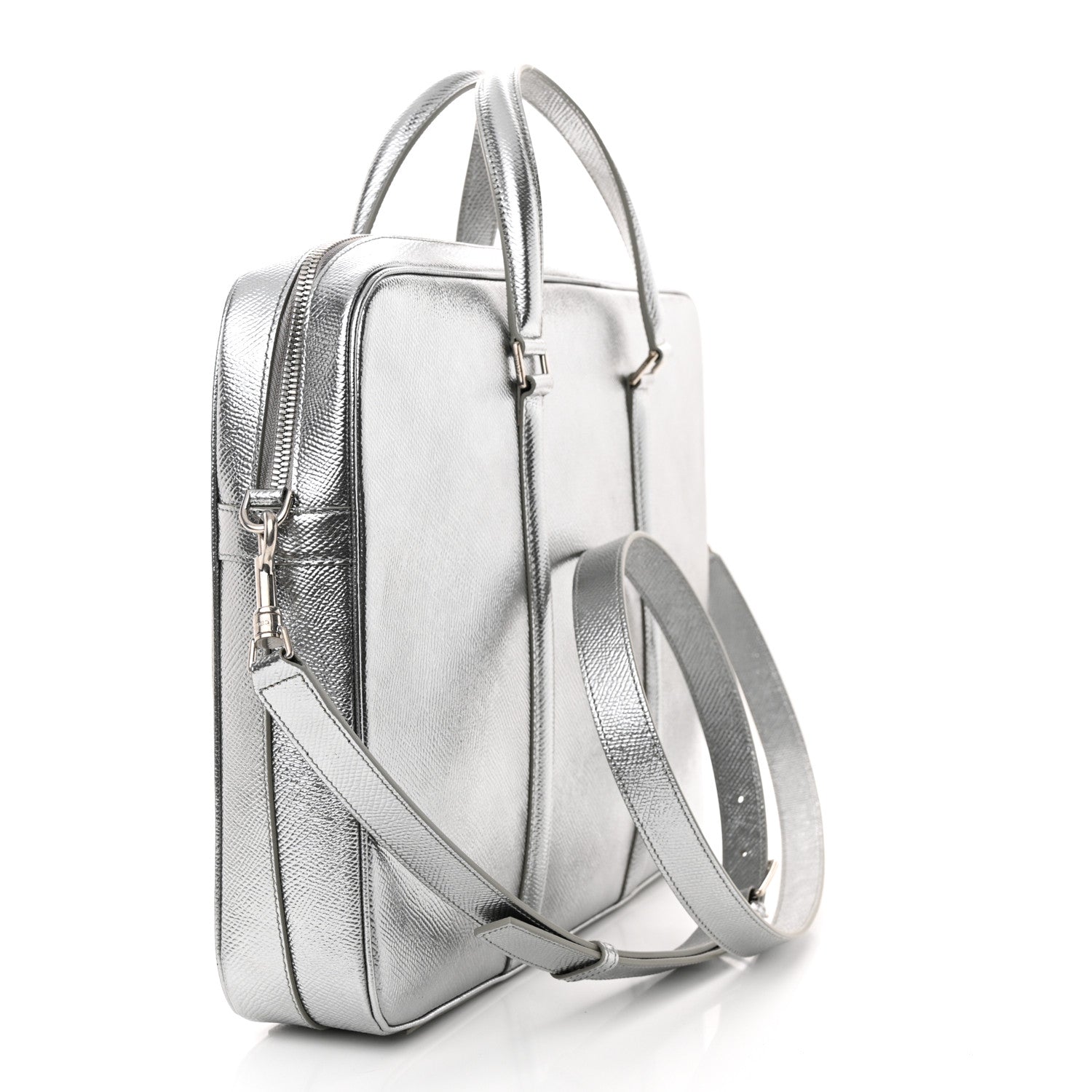 Celine Cartable Briefcase Silver 3 of 10