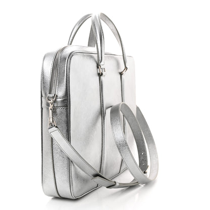 Celine Cartable Briefcase Silver 3 of 10