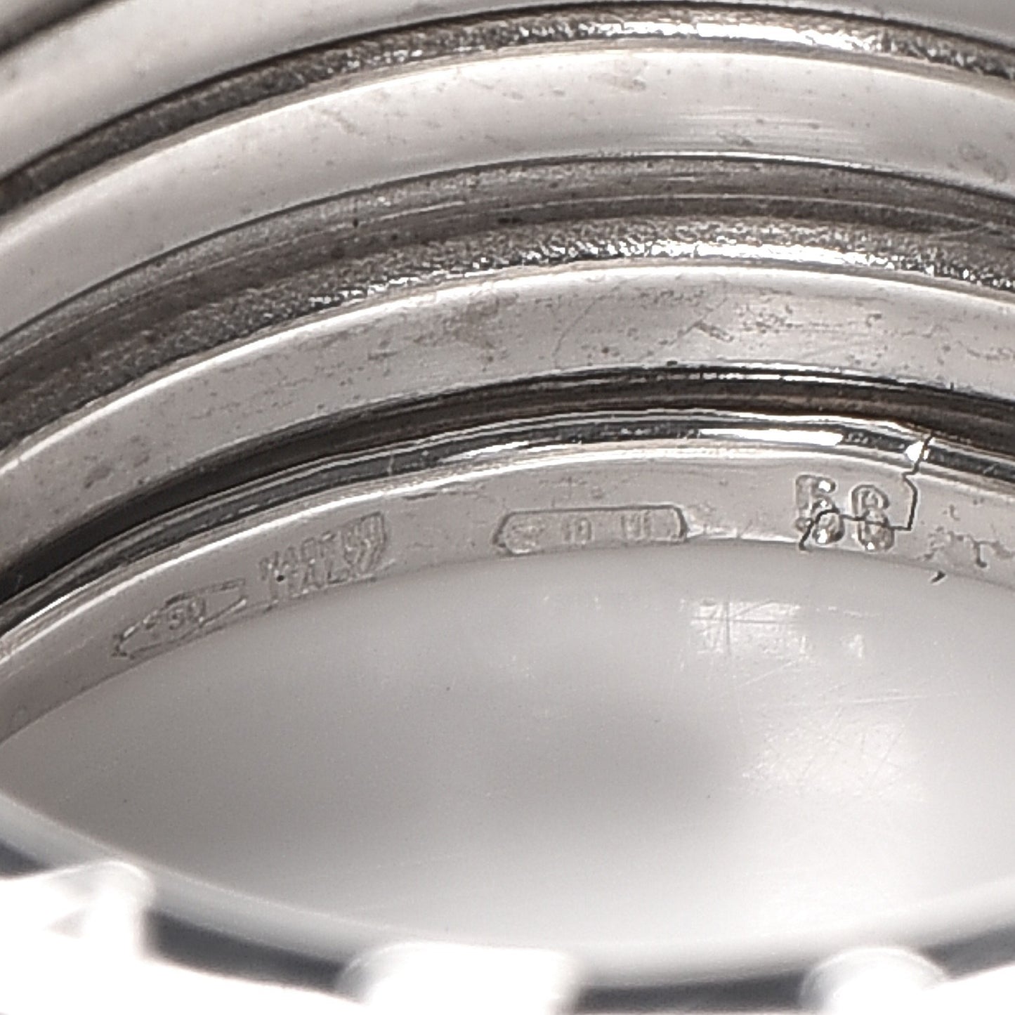 18K White Gold B.Zero1 4 Band Ring 56 7.75