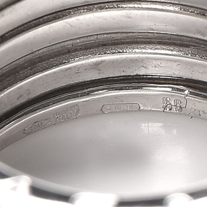 Bulgari 18K White Gold B.Zero1 4 Band Ring 56 7.75 4 of 4