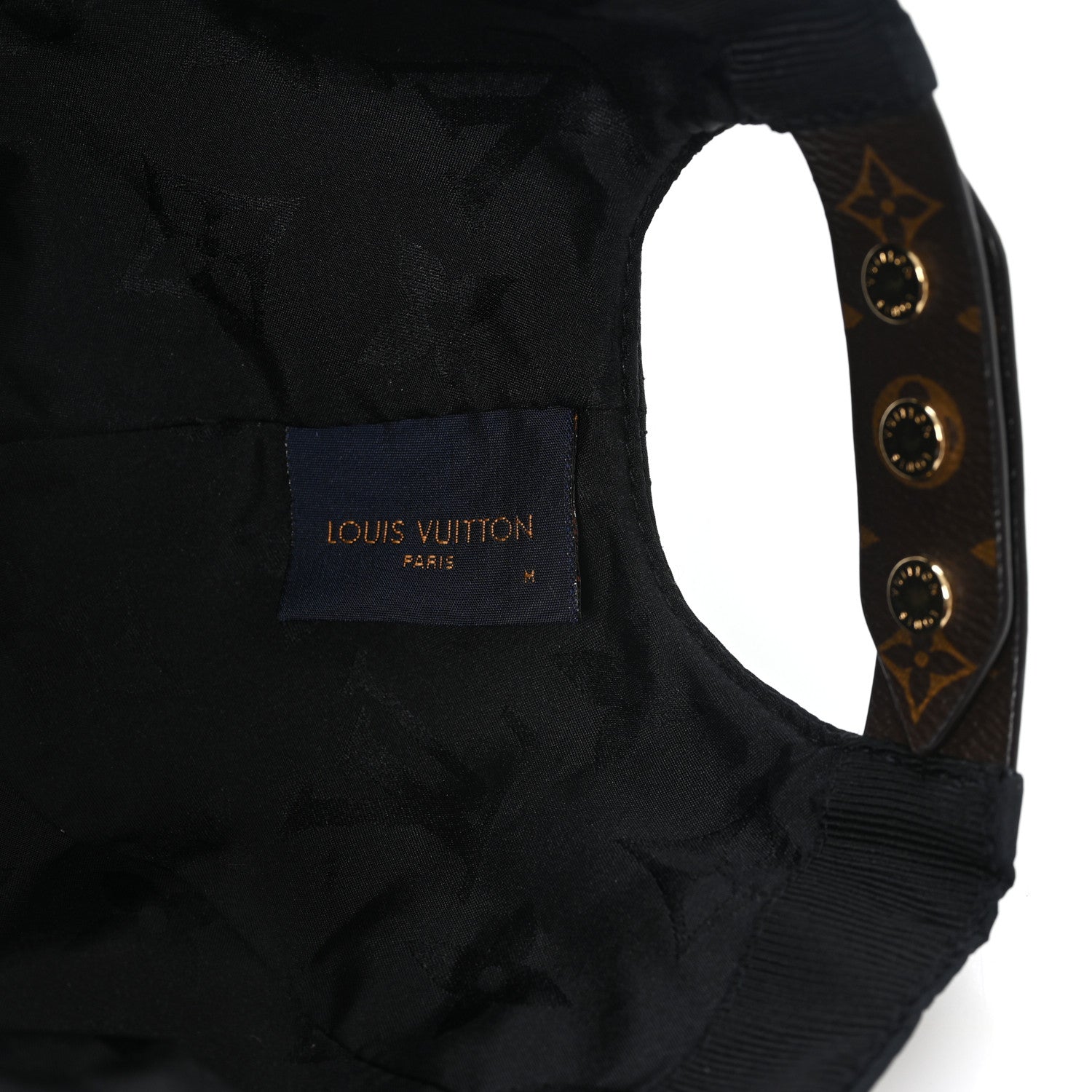 Louis Vuitton Polyester Silk Monogram LV Get Ready Cap M Black 8 of 8