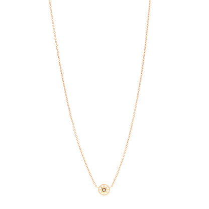 Christian Dior 18K Yellow Gold Diamond XS Rose Des Vents Necklace 1 of 7