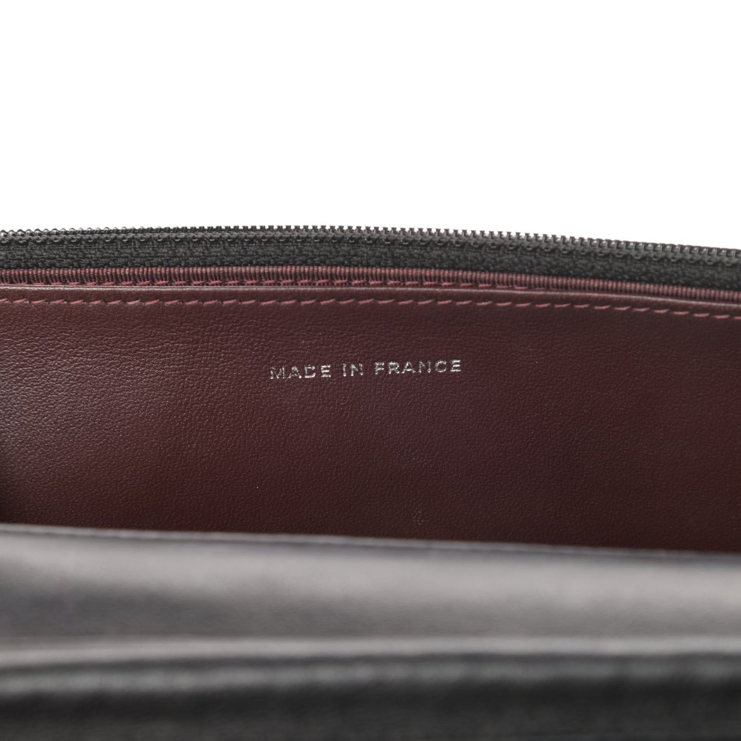 Lambskin Quilted Wallet On Chain WOC Black