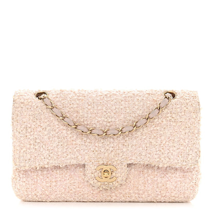 Chanel Tweed Medium Double Flap Pink 1 of 18