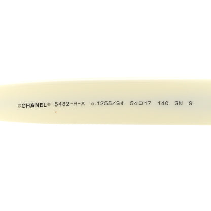 Chanel Acetate Polarized Pearl CC Square Sunglasses 5482-H-A White 5 of 10