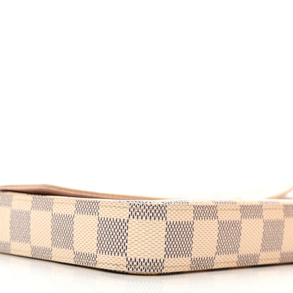 Louis Vuitton Damier Azur Pochette Felicie Chain Wallet Rose Ballerine 13 of 16