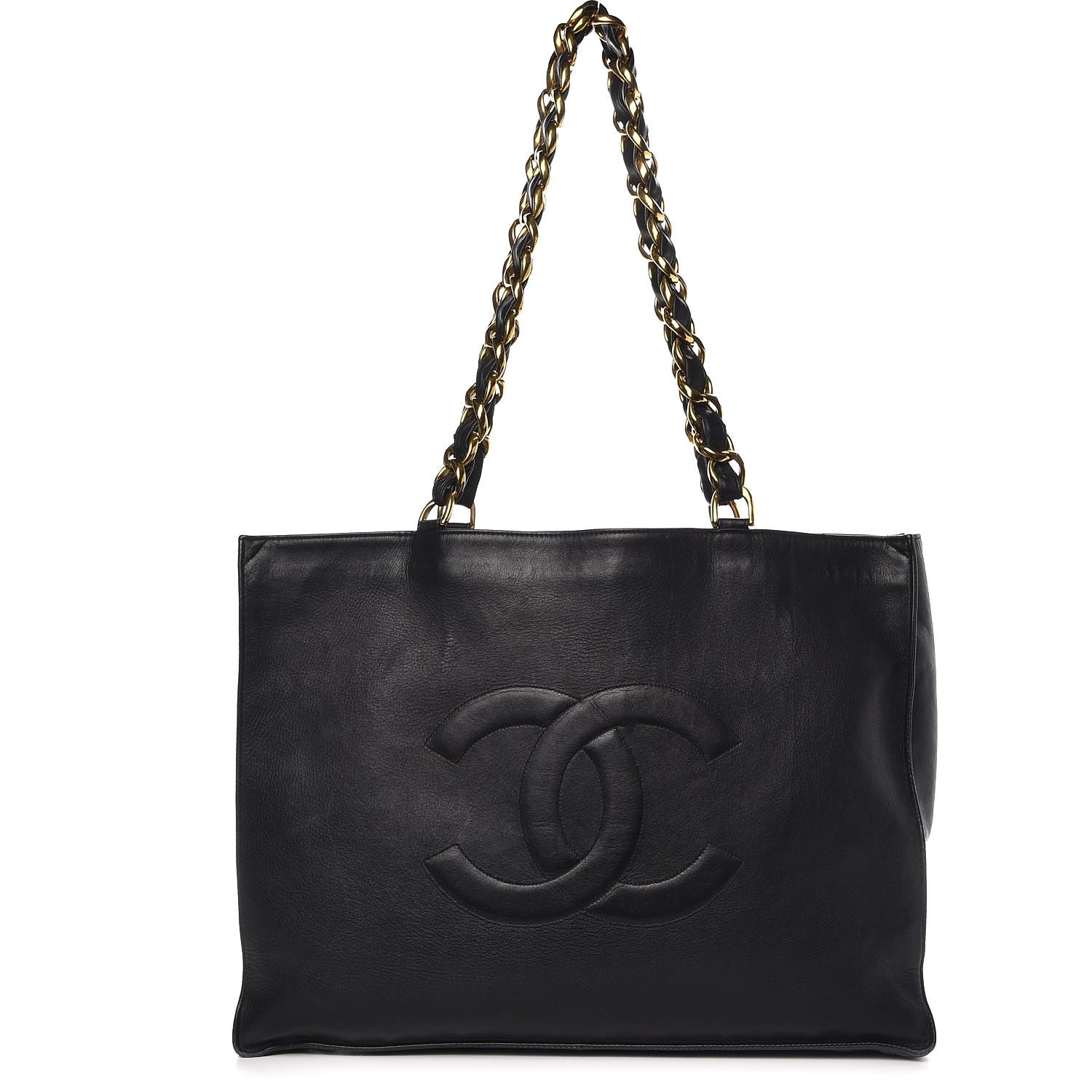 Chanel Calfskin CC Tote Black 1 of 12