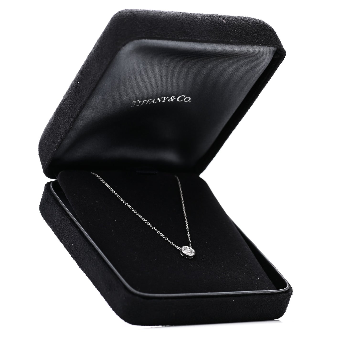 Platinum Diamond Circlet Pendant Necklace