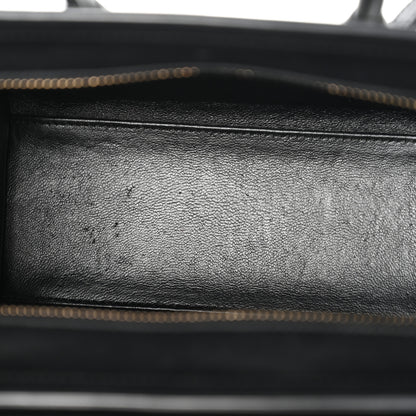 Celine Smooth Calfskin Nano Luggage Black 5 of 10