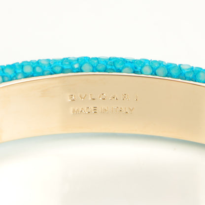 Bulgari Galuchat Serpenti Forever Bracelet S Aquarelle Turquoise 4 of 5