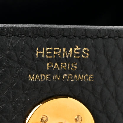 Hermes Taurillon Clemence Mini Lindy 20 Black 6 of 13