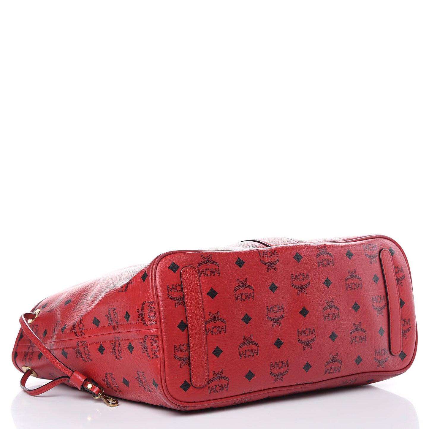 Visetos Medium Liz Reversible Shopper Tote Ruby Red