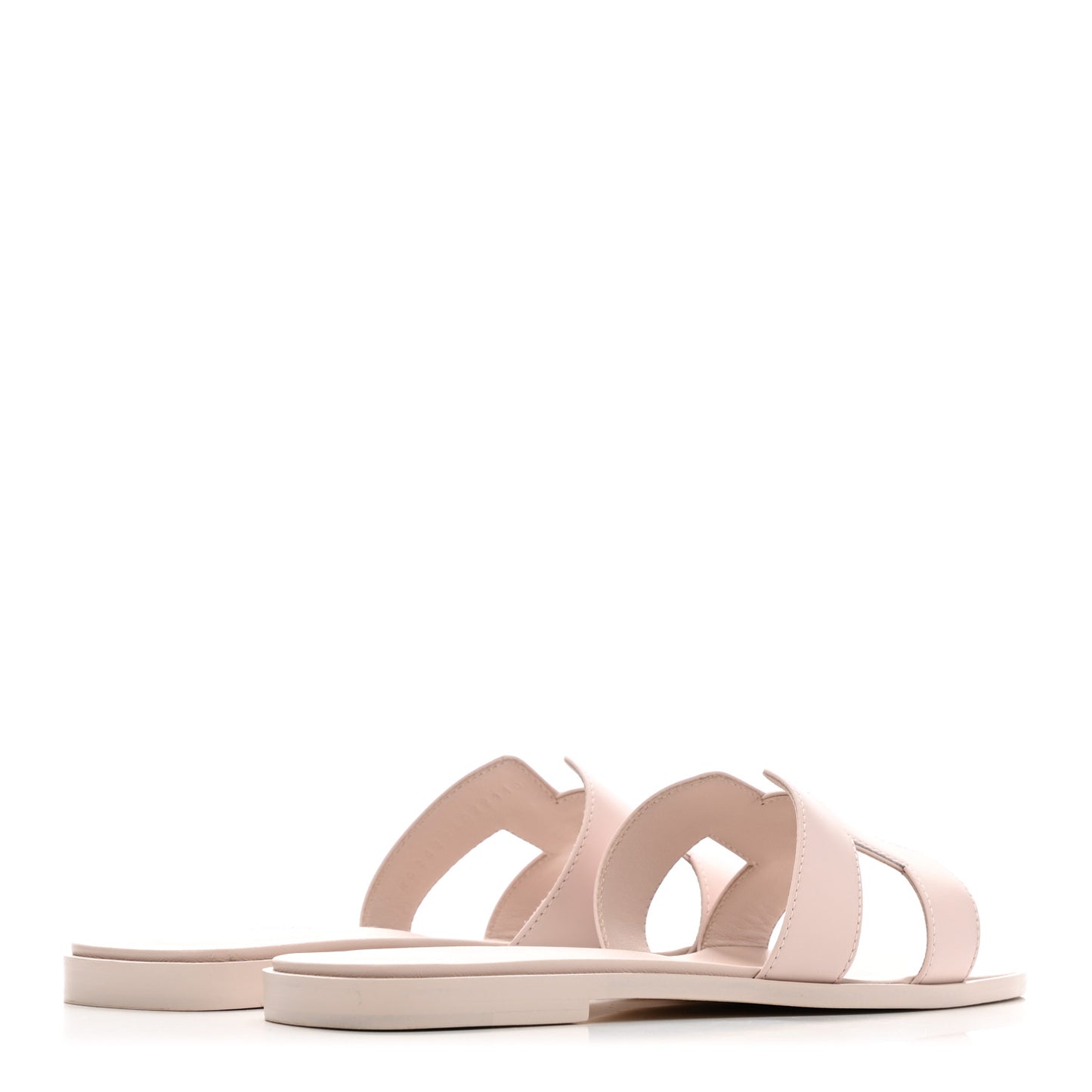 Box Calfskin Oran Sandals 38 Rose Pale