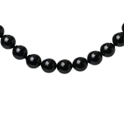 Chanel Ruthenium Baguette Crystal CC Beaded Long Necklace Black 7 of 7