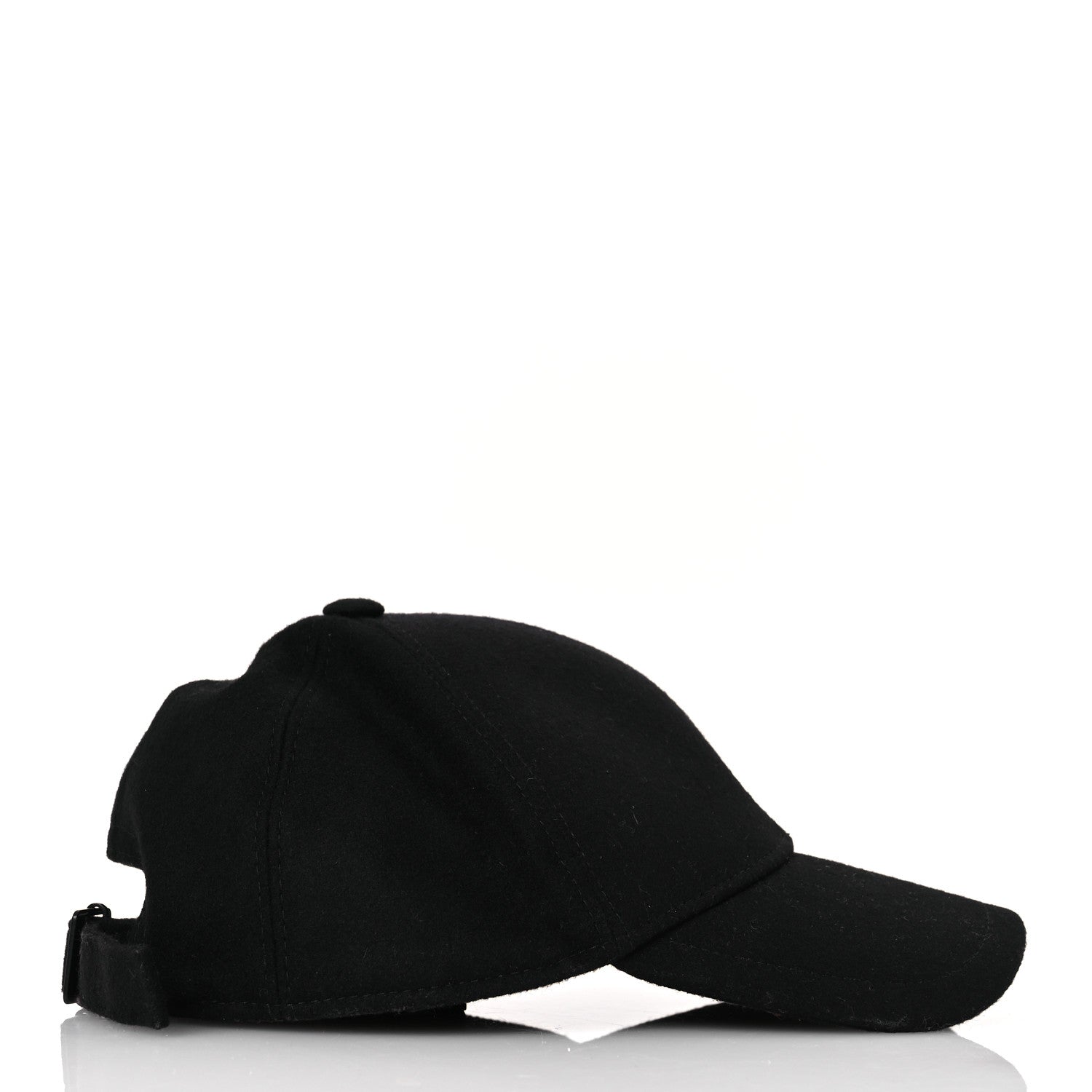 Saint Laurent Wool Felt Monogram Baseball Cap 57 Black 5 of 9