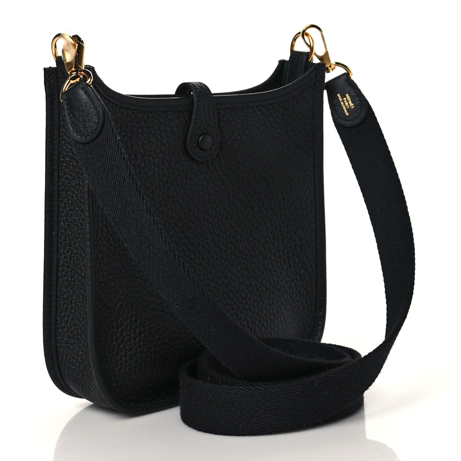 Hermes Taurillon Clemence Evelyne TPM Black 3 of 10