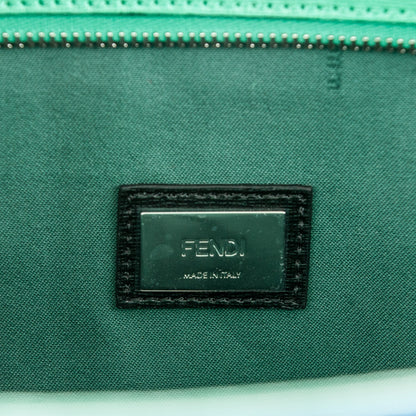 Fendi Vitello Elite Cuoio Monster Buggies Medium Roll Tote Zaffire Black Multicolor Lago 6 of 7