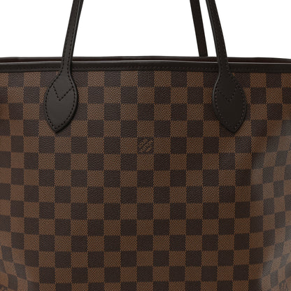 Louis Vuitton Damier Ebene Neo Neverfull MM Rose Ballerine 7 of 9